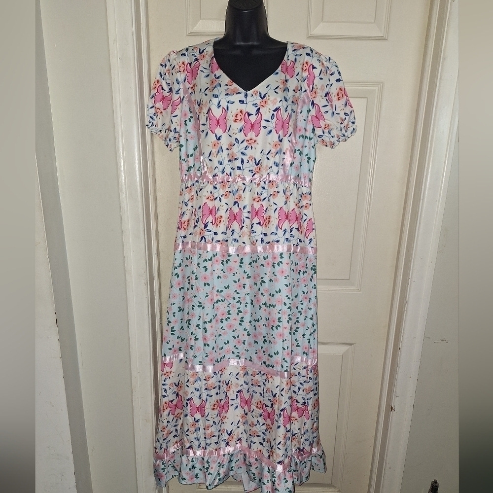 No brand cottage-core floral XL dress